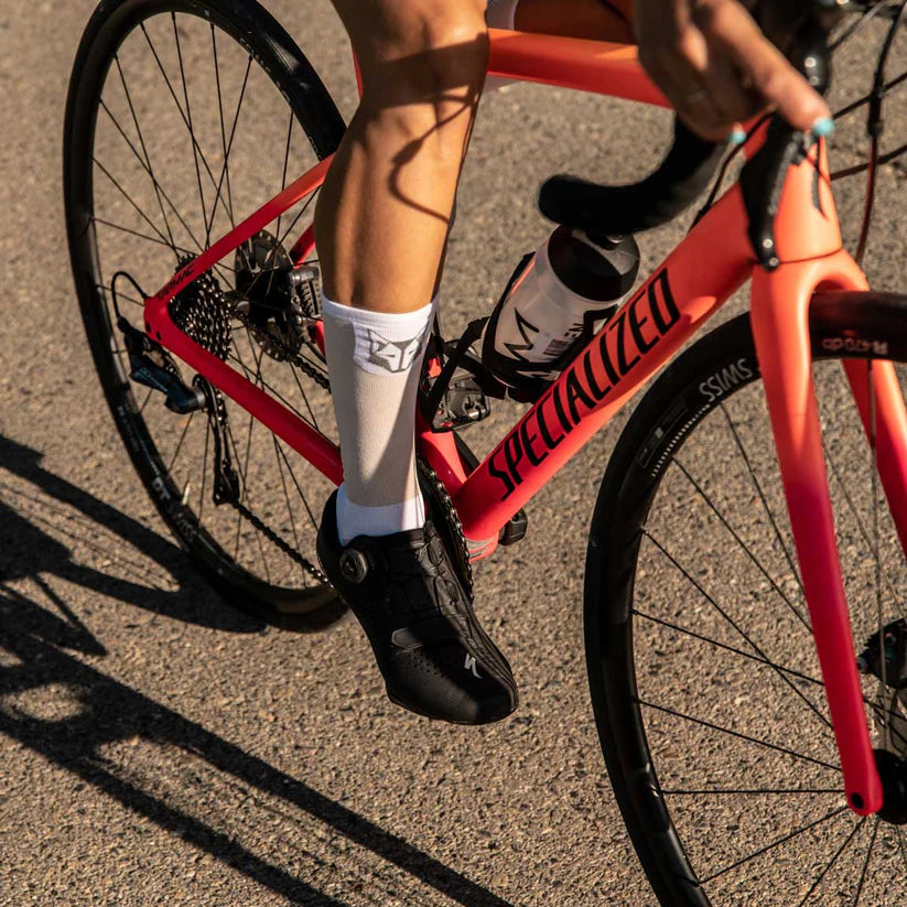 UltraLight Socks - Pure White & Silver Gray