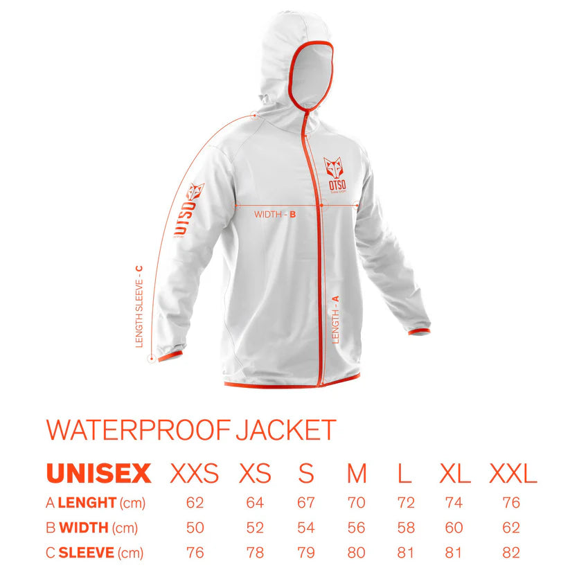 Waterproof Jacket - White & Fluo Pink