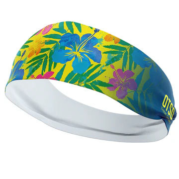 Stirnband - Weiß / Fluo Orange