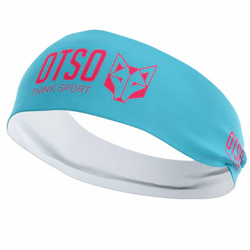 Stirnband - Weiß / Fluo Orange